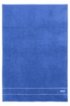 Finest Egyptian cotton bath sheet with logo border, Blue
