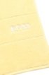Finest Egyptian cotton bath sheet with logo border, Light Yellow