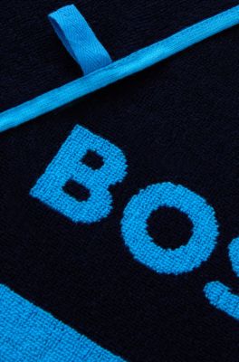 BOSS x AO gym towel, Blue