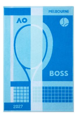BOSS x AO gym towel, Light Blue