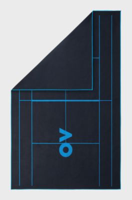 BOSS x AO microfibre towel, Dark Blue
