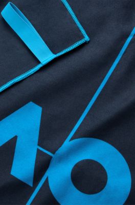 BOSS x AO microfibre towel, Dark Blue