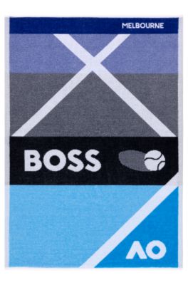 BOSS x AO sports towel, Blue