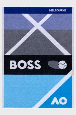 BOSS x AO sports towel, Blue