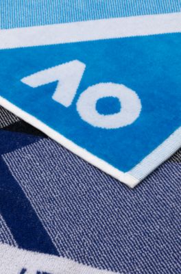 BOSS x AO sports towel, Blue
