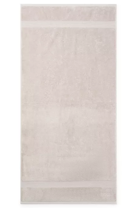 Logo bath towel in Aegean cotton