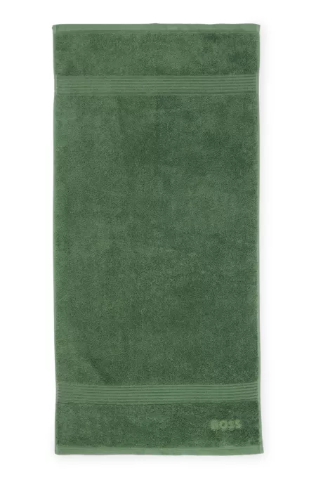 Logo bath towel in Aegean cotton