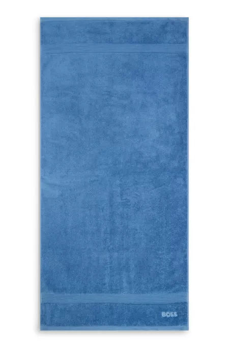 Logo bath towel in Aegean cotton
