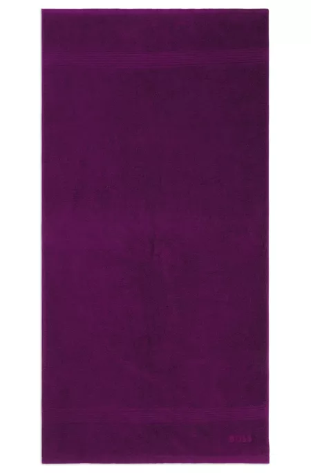 Logo bath towel in Aegean cotton
