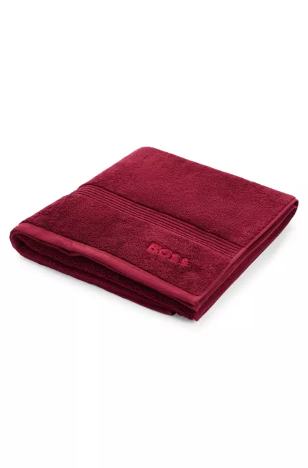 Logo bath towel in Aegean cotton