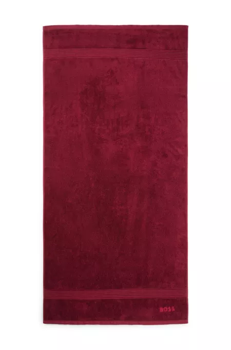 Logo bath towel in Aegean cotton