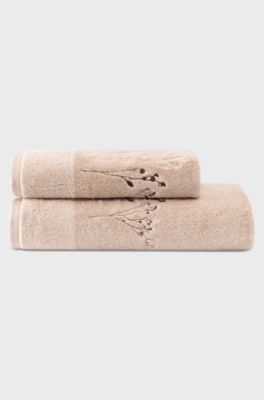Cotton bath towel, Beige