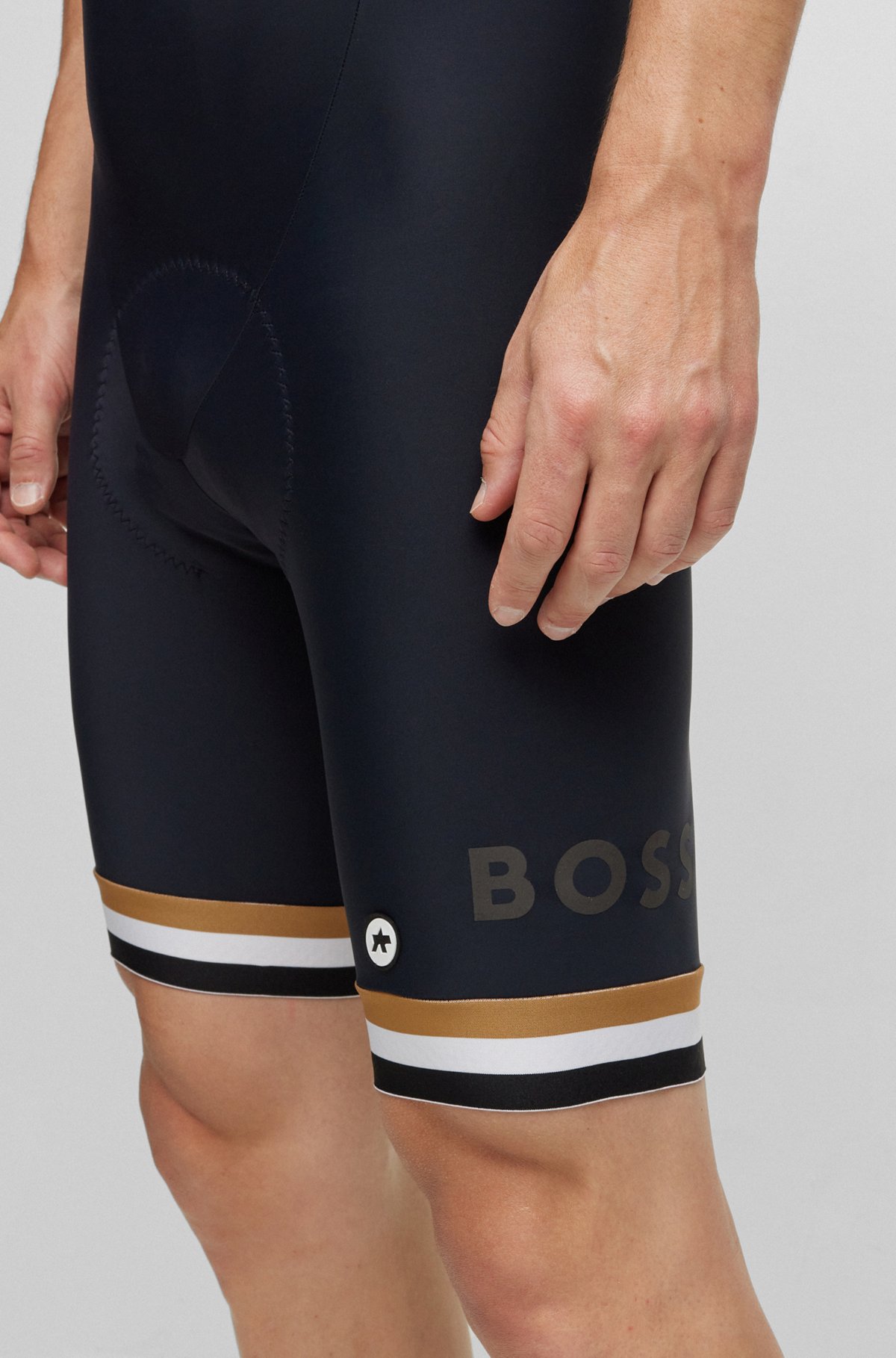 BOSS - BOSS x ASSOS bib shorts with shock-absorbing foam BOSS - BOSS x ASSOS bib shorts with shock-absorbing foam