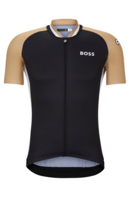 BOSS - BOSS x ASSOS UPF50+ jersey top with branding - Black