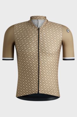 BOSS x ASSOS training jersey with breathable quick-dry front, Beige
