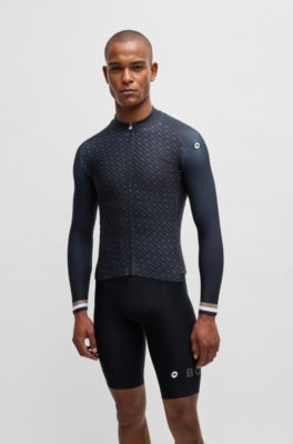 BOSS x ASSOS thermal jersey with body-mapping, Black