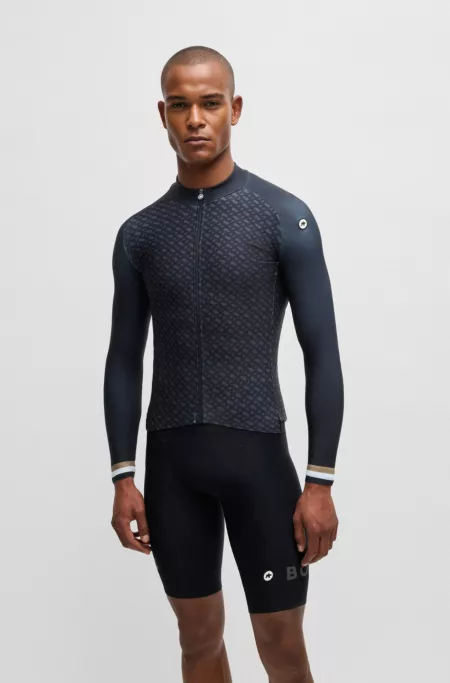 BOSS x ASSOS thermal jersey with body-mapping