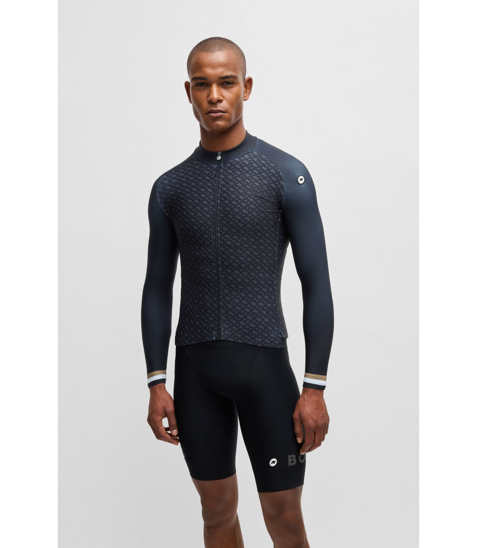 BOSS - BOSS x ASSOS thermal jersey with body-mapping - Black
