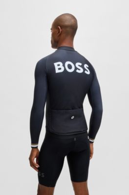BOSS x ASSOS thermal jersey with body-mapping, Black