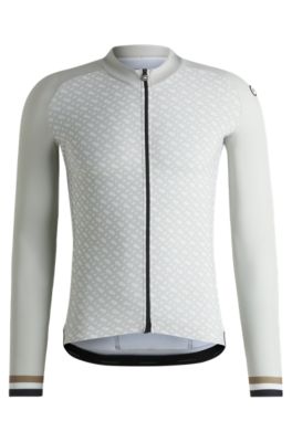 BOSS x ASSOS thermal jersey with contrast back, Light Beige