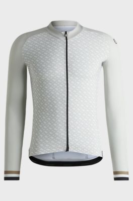 BOSS x ASSOS thermal jersey with contrast back, Light Beige