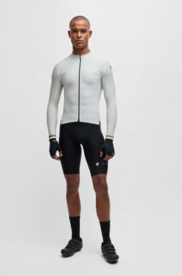 BOSS x ASSOS thermal jersey with contrast back, Light Beige