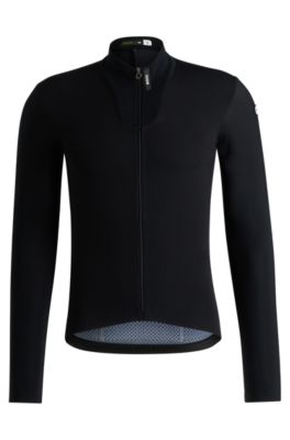 BOSS&nbsp;x&nbsp;ASSOS Jacke aus atmungsaktivem Stretch-Gewebe, Schwarz