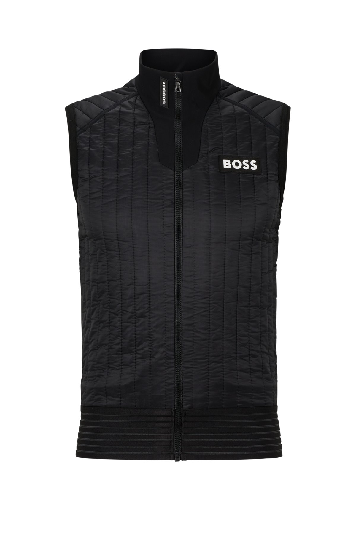 BOSS x ASSOS insulated gilet in a slim fit, Black