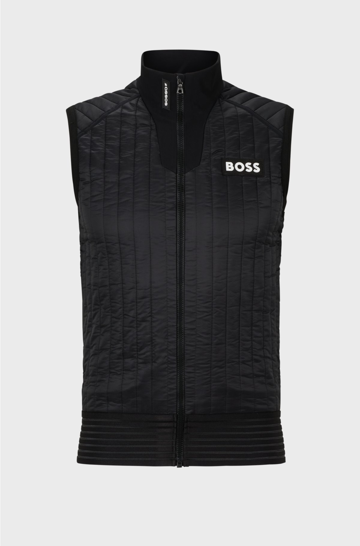 BOSS x ASSOS insulated gilet in a slim fit, Black