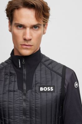 BOSS - BOSS x ASSOS インサレーテッドジレ スリムフィット - ブラック