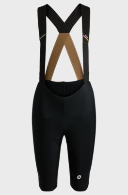 BOSS x ASSOS bib shorts with shock-absorbing foam insert, Black