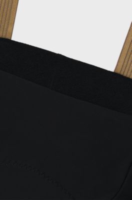 BOSS x ASSOS bib shorts with shock-absorbing foam insert, Black