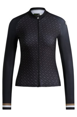 BOSS x ASSOS black training jersey with three rear pockets, Black