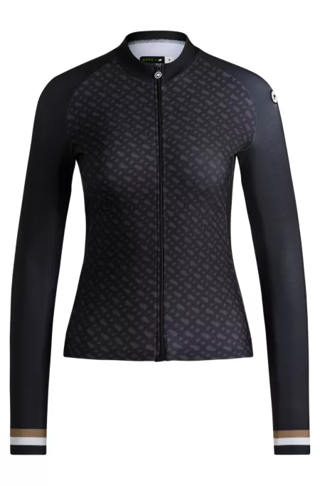 BOSS x ASSOS black training jersey with three rear pockets