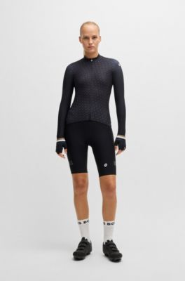 BOSS x ASSOS black training jersey with three rear pockets, Black