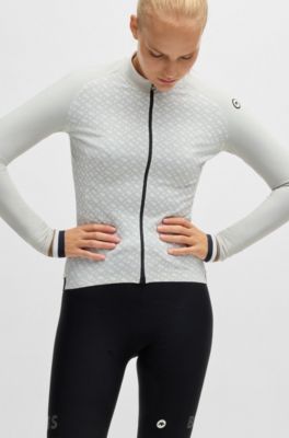 BOSS x ASSOS thermal jersey with contrast back, Light Beige