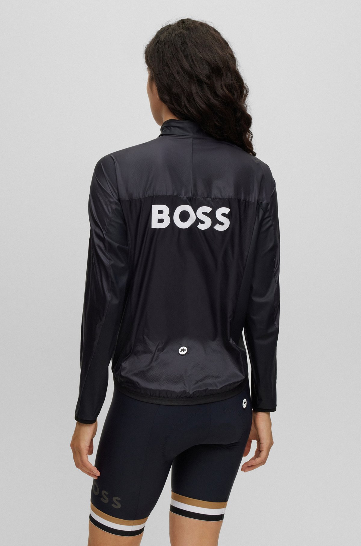 BOSS - BOSS x ASSOS packable wind jacket with stretch-mesh BOSS - BOSS x ASSOS packable wind jacket with stretch-mesh