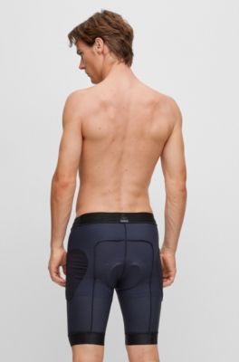 BOSS x ASSOS liner shorts with hip-pad insert, Dark Grey