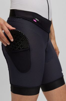 BOSS x ASSOS liner shorts with shock-absorbing foam, Dark Grey