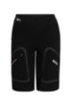 BOSS x ASSOS water-repellent cargo shorts with reflective details, Black