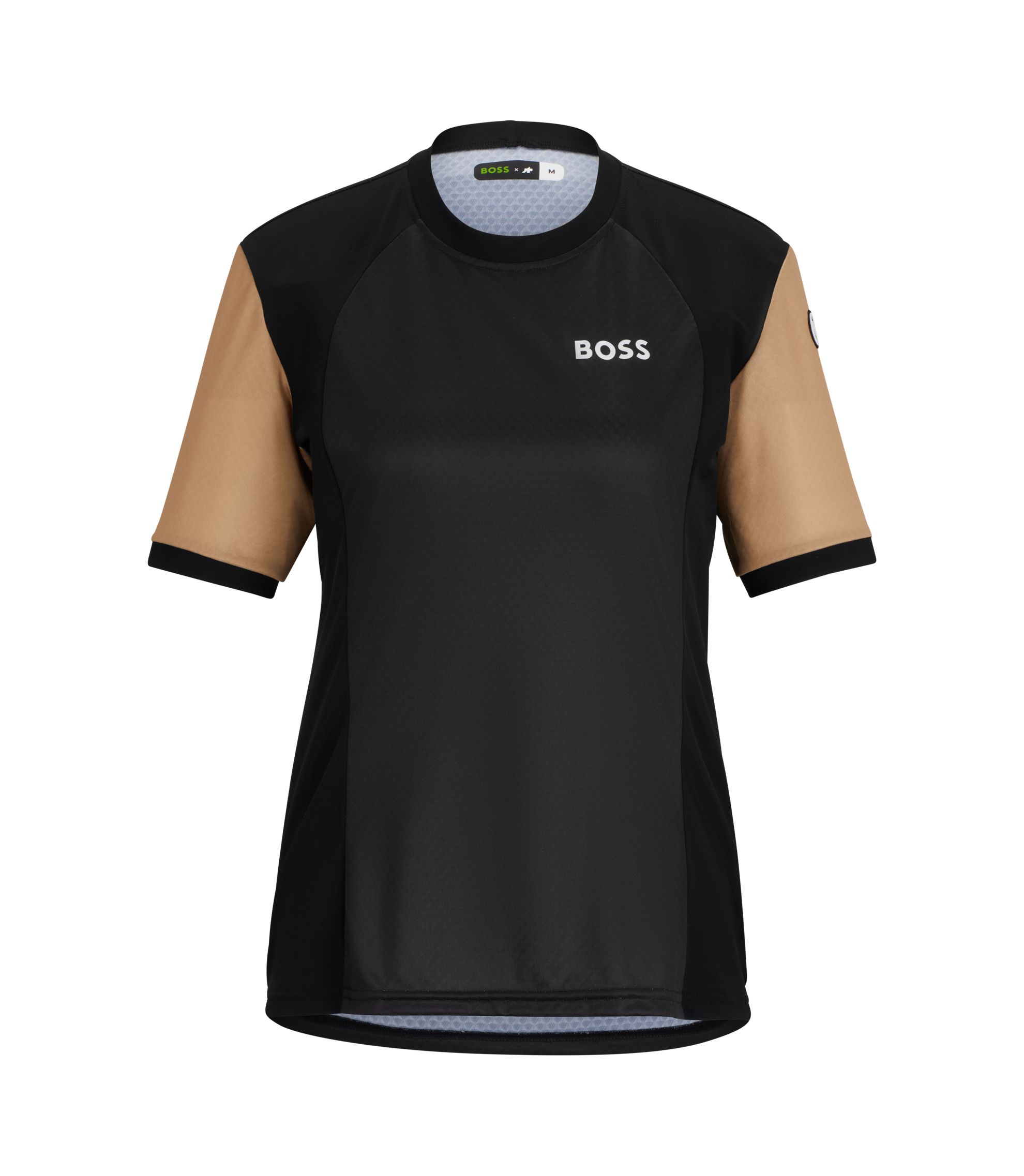 BOSS - BOSS x ASSOS regular-fit UPF35 jersey top with branding - Black
