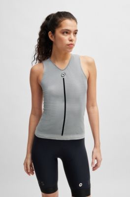 BOSS x ASSOS sleeveless base layer in ultra-light yarn, Light Grey