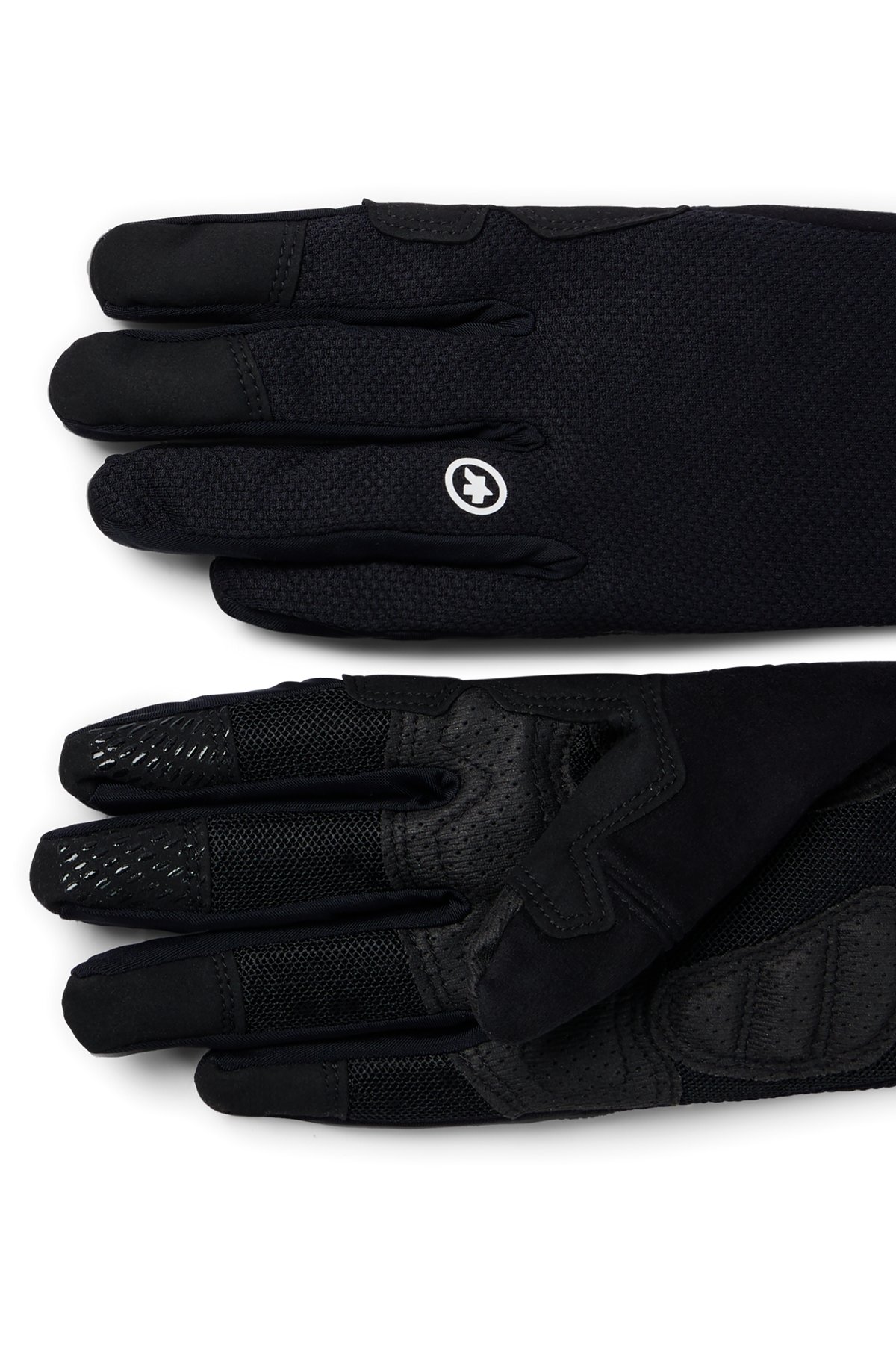 BOSS x ASSOS ondersteunende full-finger handschoenen met palm van 3D-mesh, Zwart