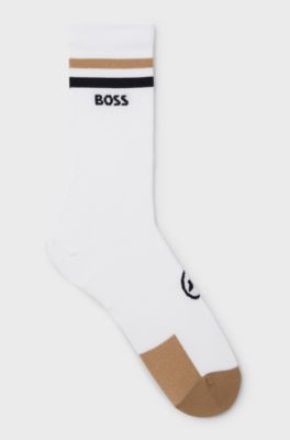 BOSS x ASSOS quick-dry socks with seamless construction, White