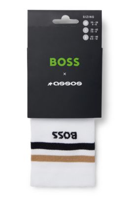 BOSS x ASSOS quick-dry socks with seamless construction, White