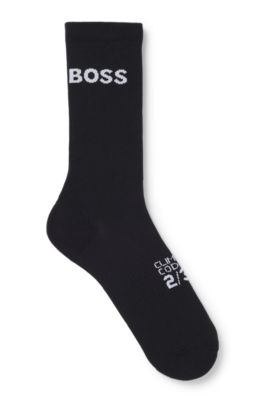 BOSS x ASSOS black lightly insulated cycling socks, Black
