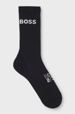 BOSS x ASSOS black lightly insulated cycling socks, Black