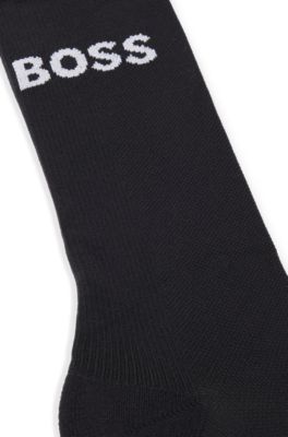 BOSS x ASSOS black lightly insulated cycling socks, Black