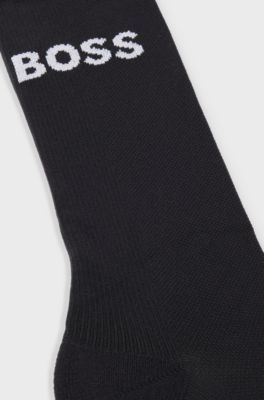 BOSS x ASSOS black lightly insulated cycling socks, Black