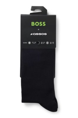 BOSS x ASSOS black lightly insulated cycling socks, Black